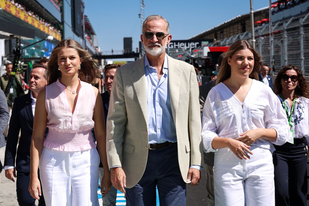 La infanta Sofía con pendiente en la Fórmula 1 de Madrid