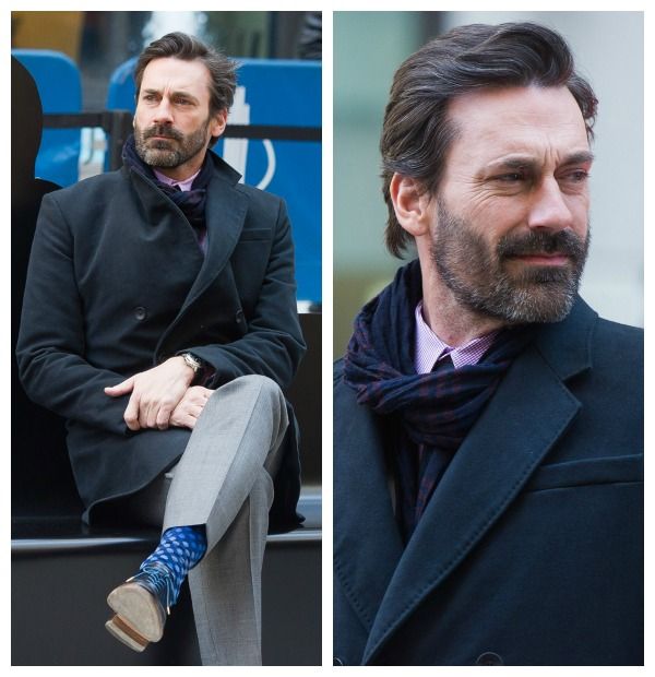Jon Hamm, guapo por partida doble, primero en Nueva York...
