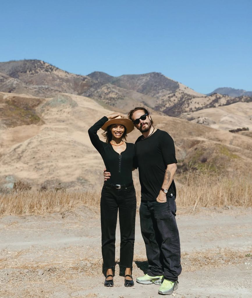 Zoe Saldana y su esposo, Marco Perego, con quien está casada desde 2013