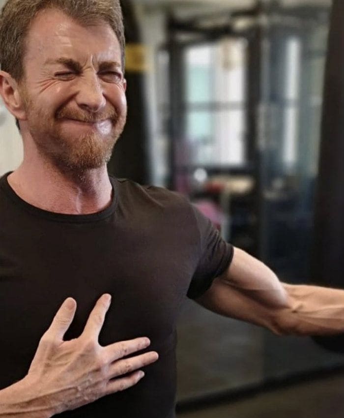 Pablo Motos en el gimnasio 