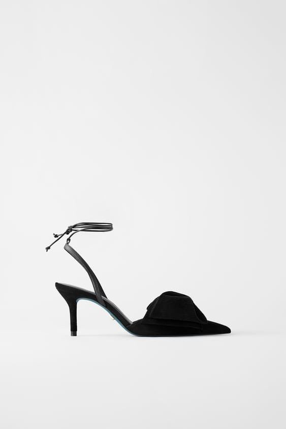 zara tacones lazo