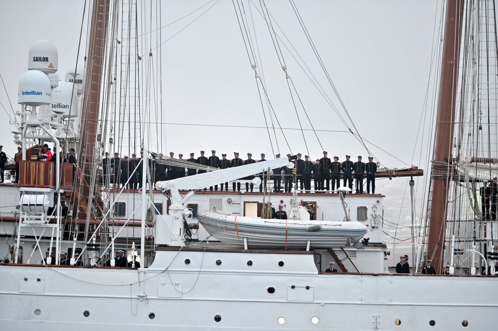 La princesa Leonor llega a Valparaíso (Chile) a bordo de Elcano en abril de 2025