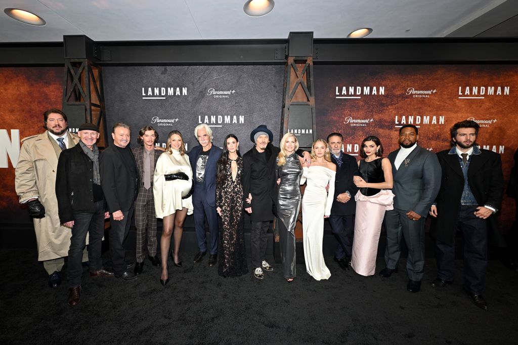 El cast de Landman en Nueva York.