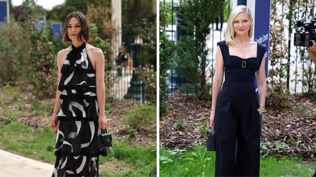 Keira Knightly y Kristen Dunst en el desfile de Alta Costura de Chanel.