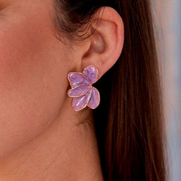 Pendientes Flor Dahlia