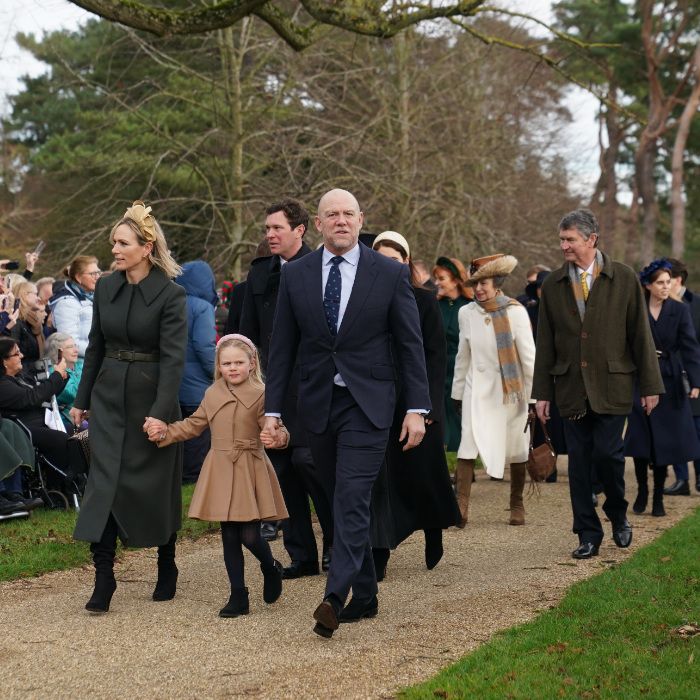 Zara Tindall, Lena Tindall y Mike Tindall