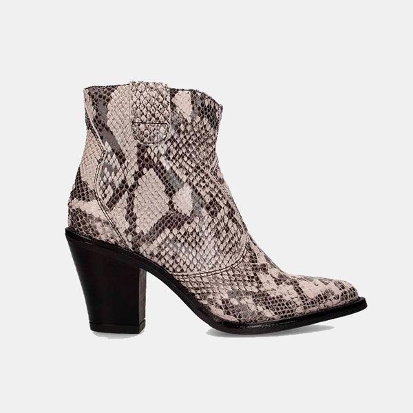 botines serpiente