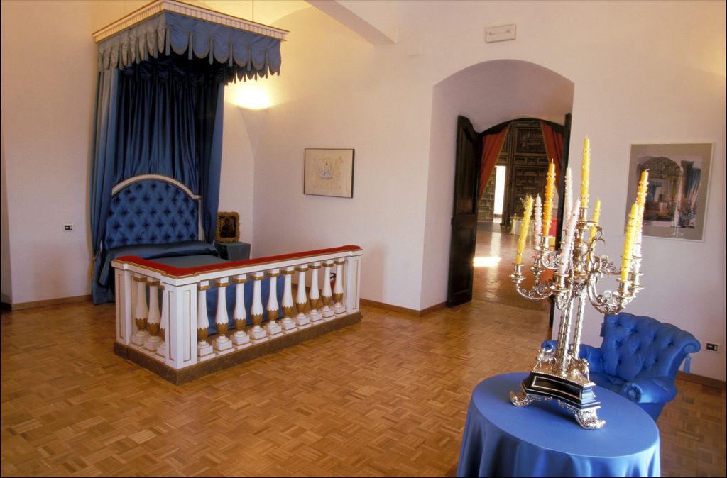El dormitorio de Gala en el castillo de Púbol