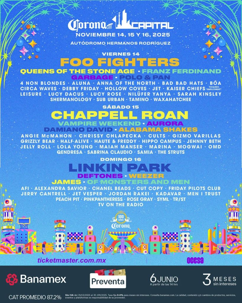 Cartel del Corona Capital 2025