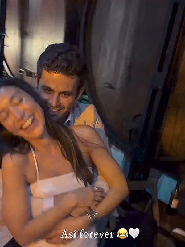 Melissa y su prometido Eduardo 