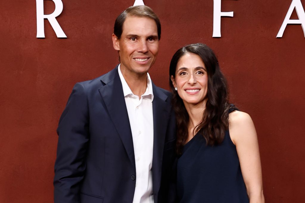 Mery Perelló y Rafa Nadal en la presentación de su documental
