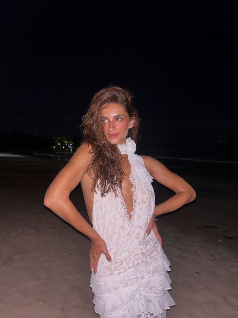 Begoña Vargas con vestido de novia