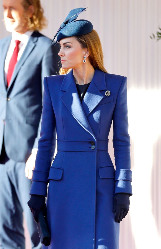 Kate Middleton recupera el look que llevó en la Navidad de 2023 para recibir al presidente de Alemania