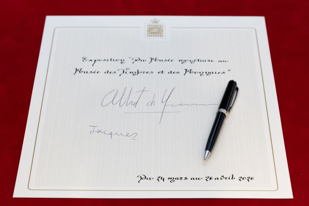 Firmas del príncipe Alberto y del príncipe Jacques