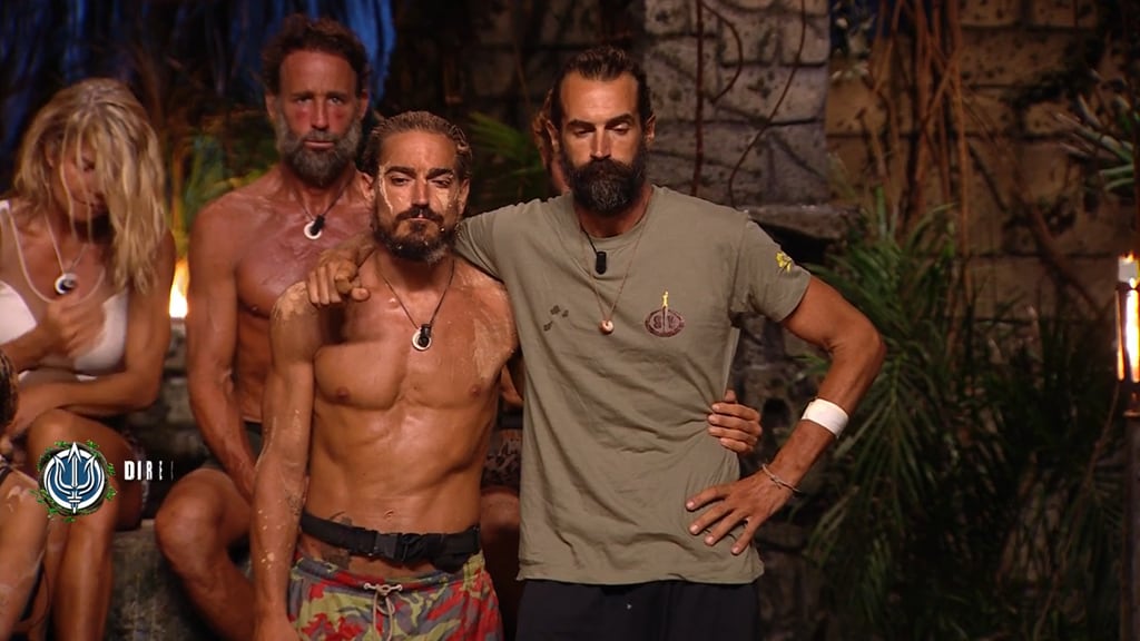 Damián y Álex durante la nominaciones en SV 