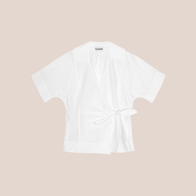 blusa blanca cruzada