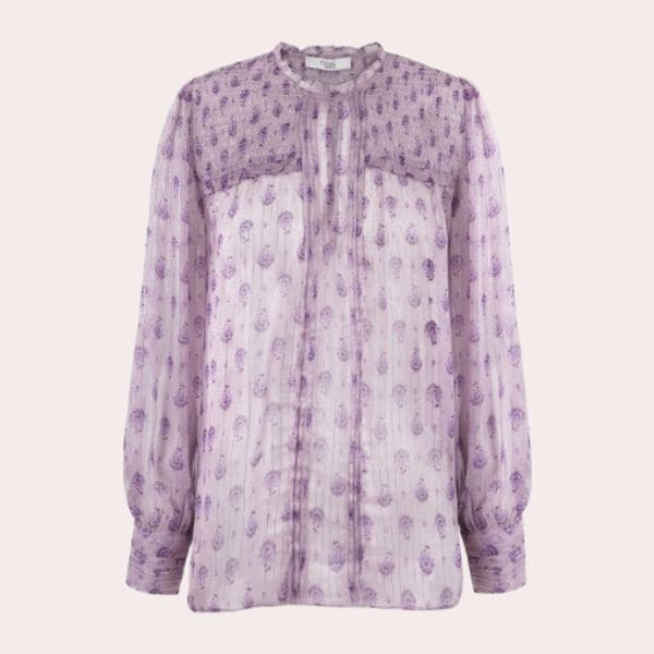 blusa morada