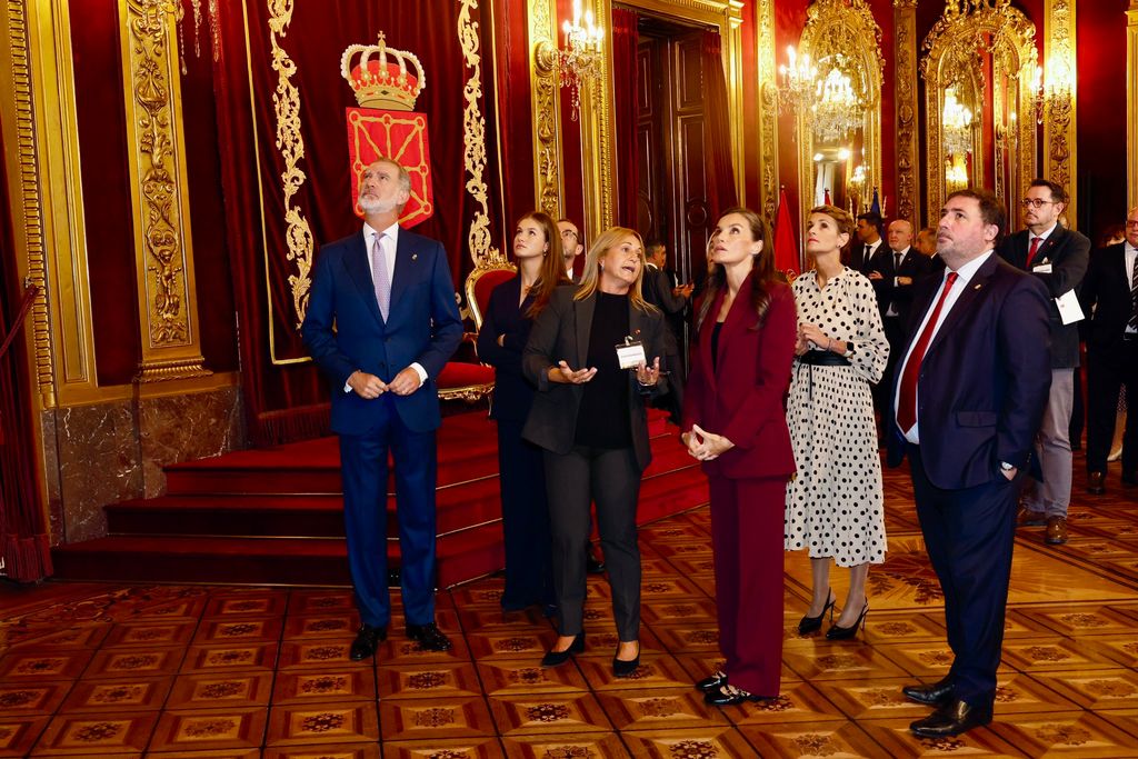 Los Reyes y la princesa Leonor visitan el Palacio de Gobierno de Navarra