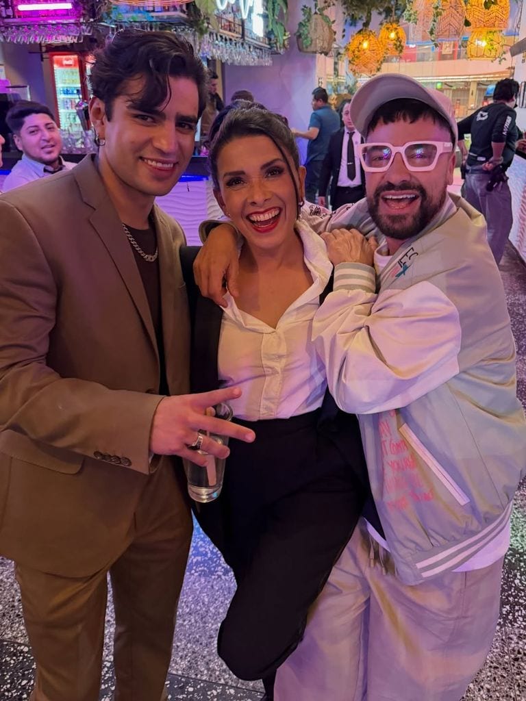 Aaron Mercury, Dalilah Polanco y Shiky.