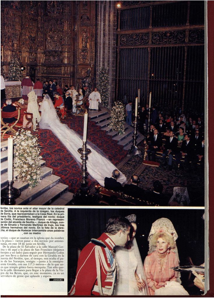 La gran boda sevillana del duque de Alba y Matilde Solís