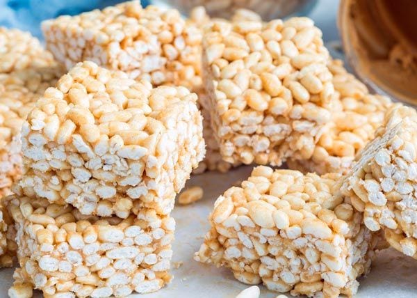Barra nutritivas de arroz inflado