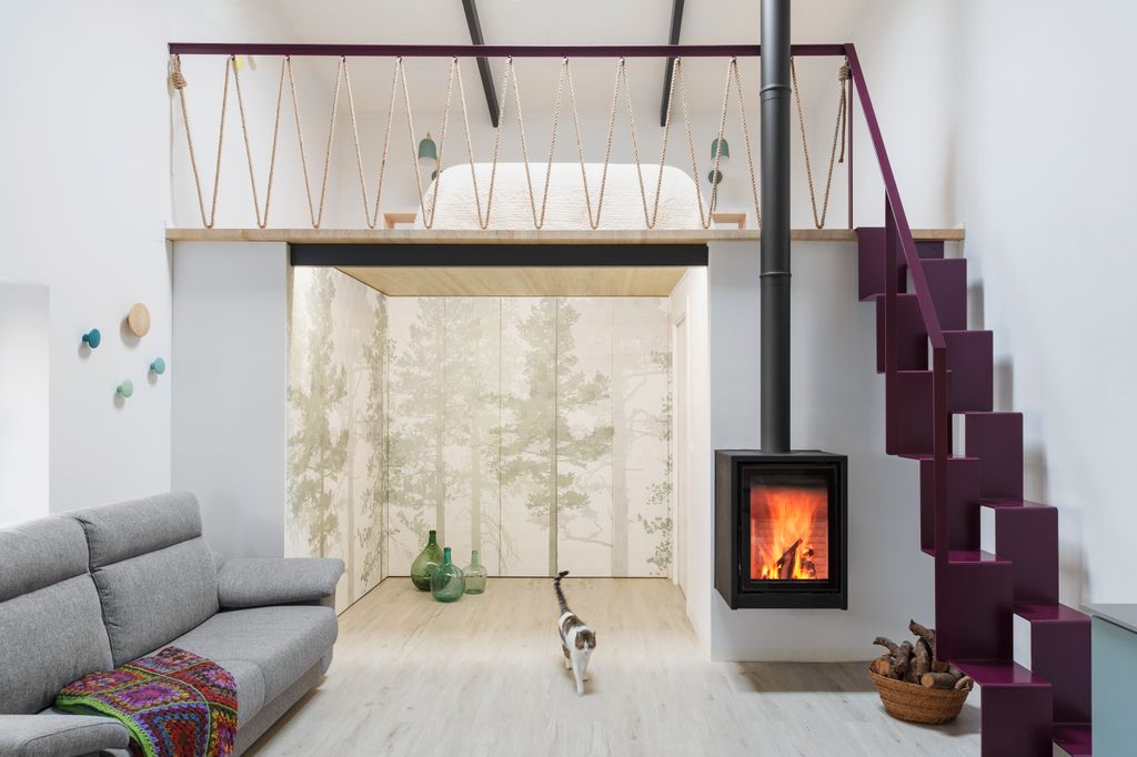 Proyecto de loft funcional realizado por Poveda Biointeriorismo. 