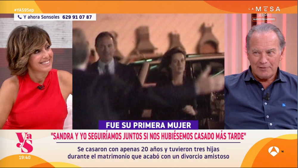 Bertín Osborne se ha emocionado al recordar a Sandra Domecq