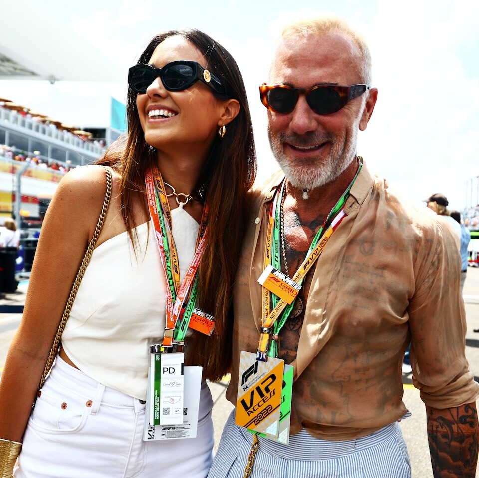Gianluca Vacchi y Sharon Fonseca