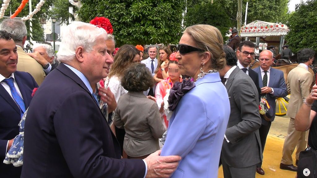 La infanta Elena con el duque de Alba