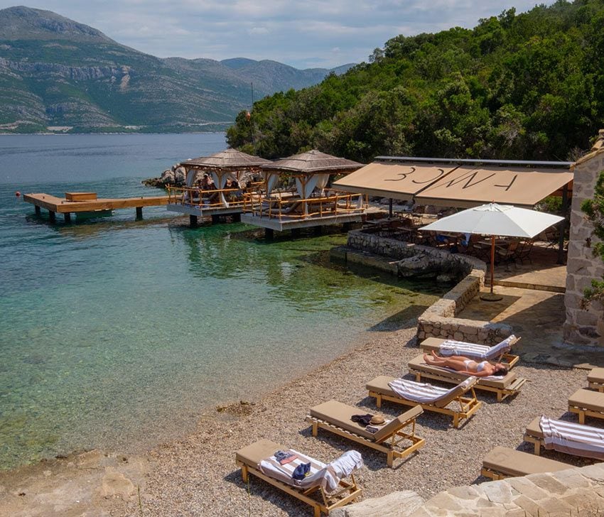 Bowa  Restaurant en la isla Elaphiti, Croacia