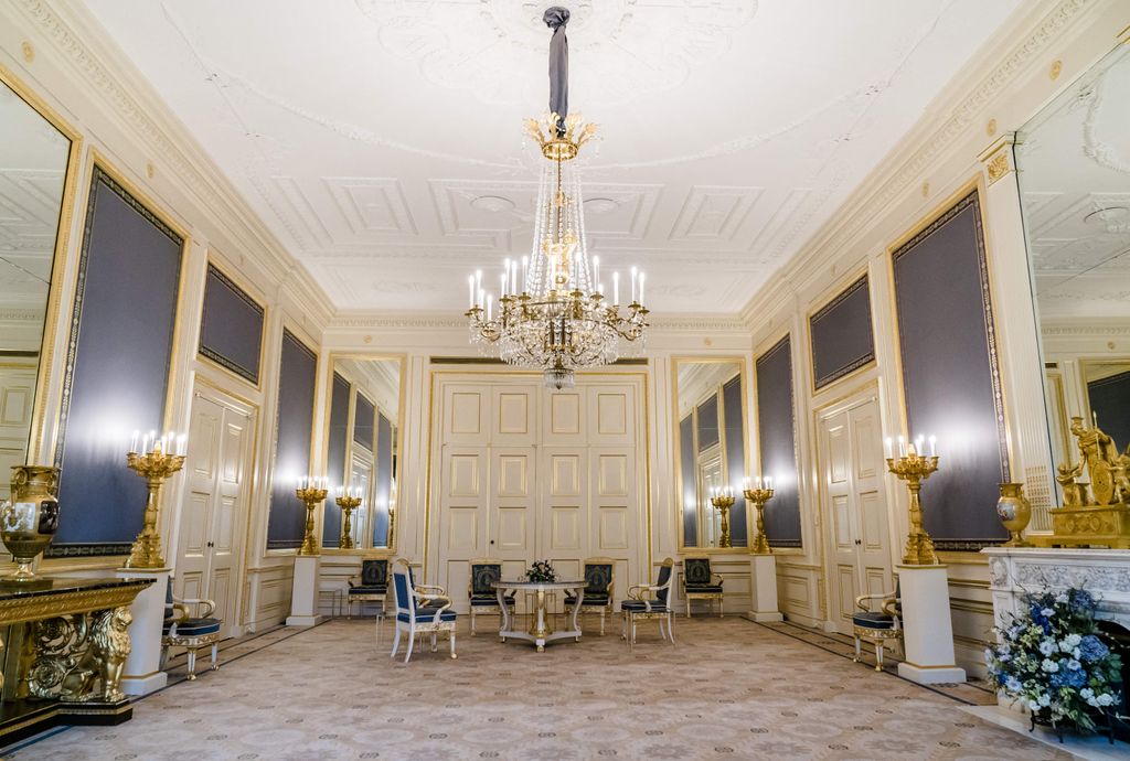 Uno de los salones más relevantes del Palacio de Noordeinde