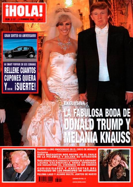 Boda de Donald y Melania Trump