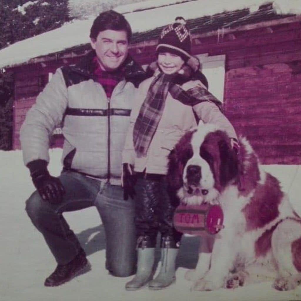 Sebastián Rulli y su papá