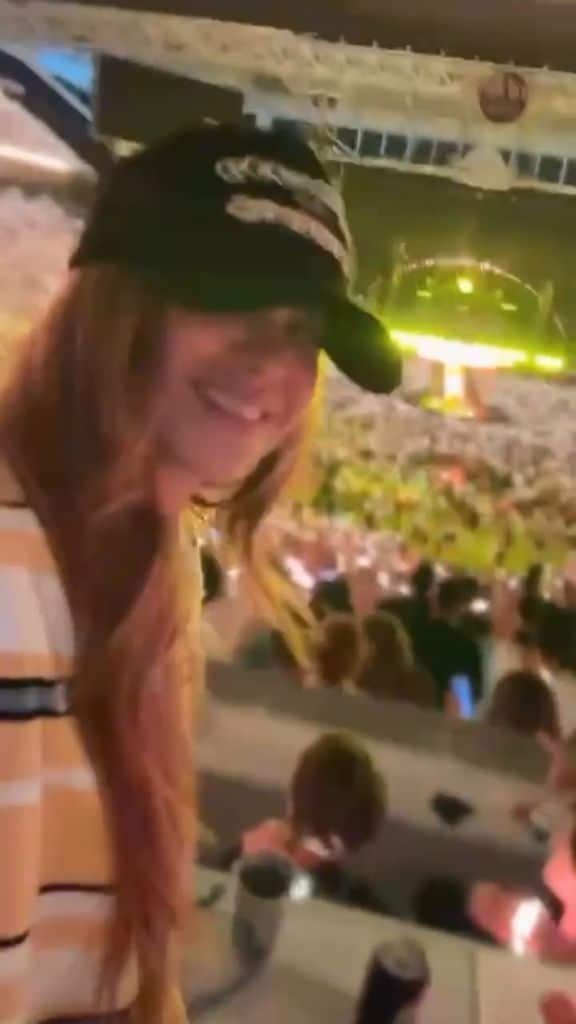 Shakira se la pasó muy bien en el concierto de Coldplay 