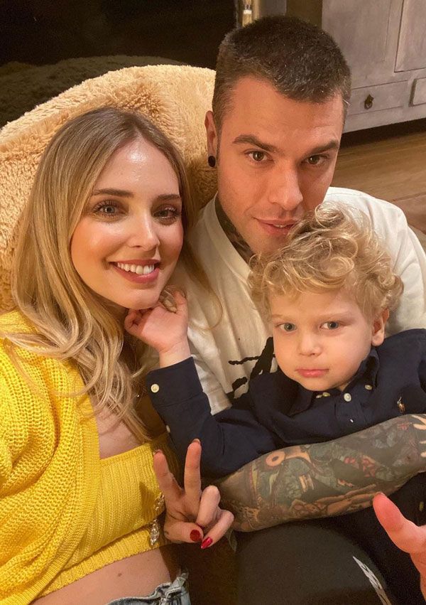 Chiara Ferragni con Fedez y Leo