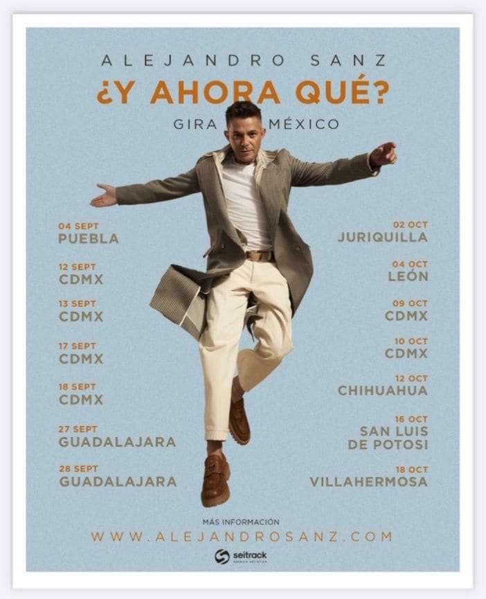 Alejandro Sanz, las fechas de su gira por México