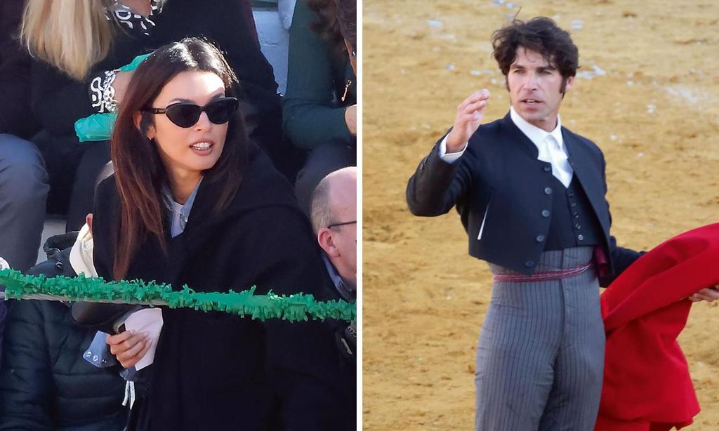 
Arriba, la pareja fotografiada muy sonriente tras la tarde de toros
