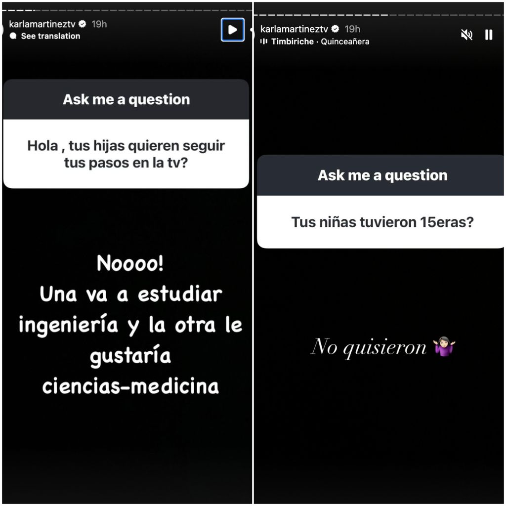 La comunicadora tuvo una dinámica de preguntas y respuestas con sus seguidores