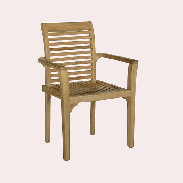 Samoa Sillón Apilable de Teca Maciza en Maisons du Monde