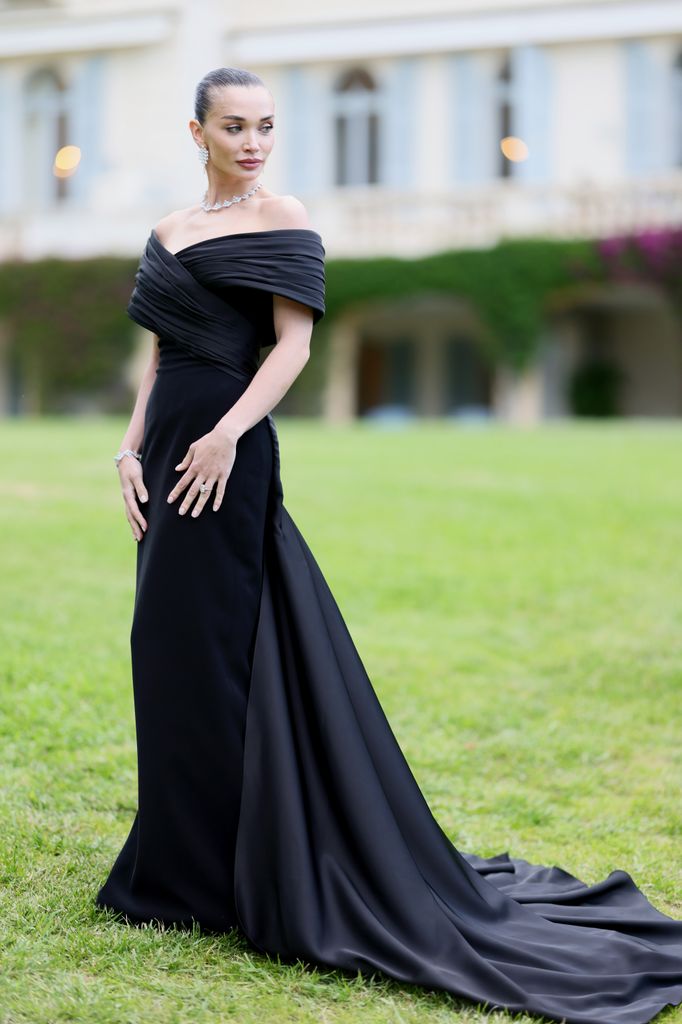 CAP D'ANTIBES, FRANCE - MAY 22: Amy Jackson attends the amfAR Gala Cannes 2025 presented by Chopard at Hotel du Cap-Eden-Roc on May 22, 2025 in Cap d'Antibes, France. (Photo by Andreas Rentz/amfAR/Getty Images for amfAR)