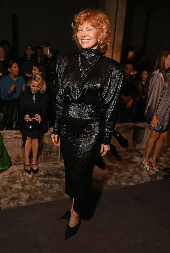 Pamela en la primera fila de Mugler.