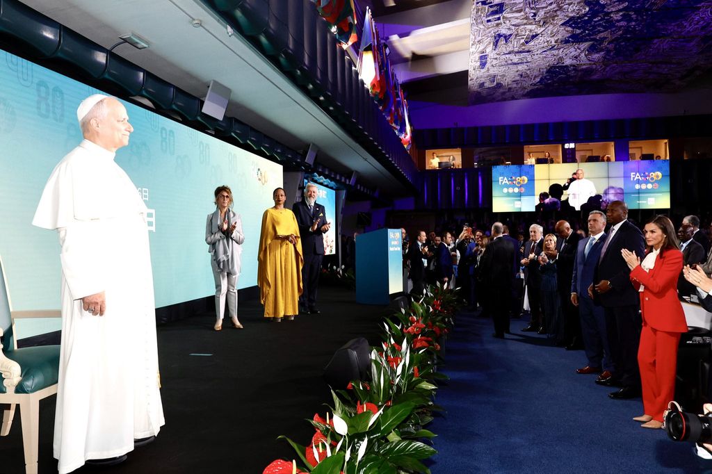 La reina Letizia con el Papa en el Día Mundial de la Alimentación de la FAO