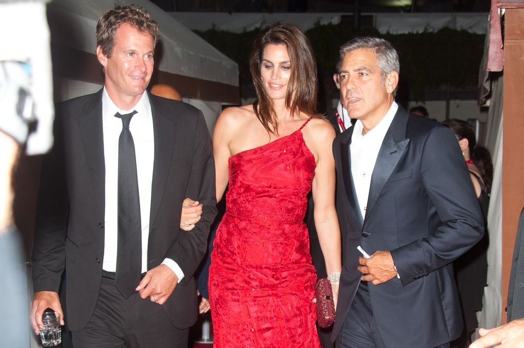 George Clooney, en una imagen de archivo con Cindy Crawford y Rande Gerber