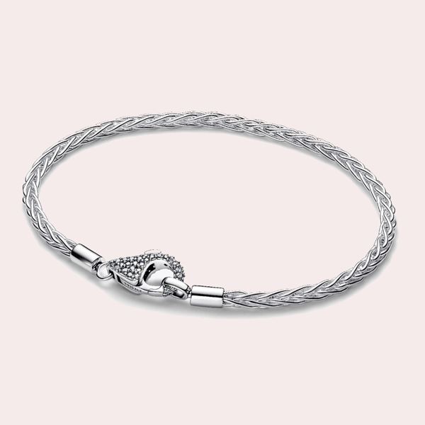 Pulsera Moments Cadena de Espiga con Cierre en Pavé