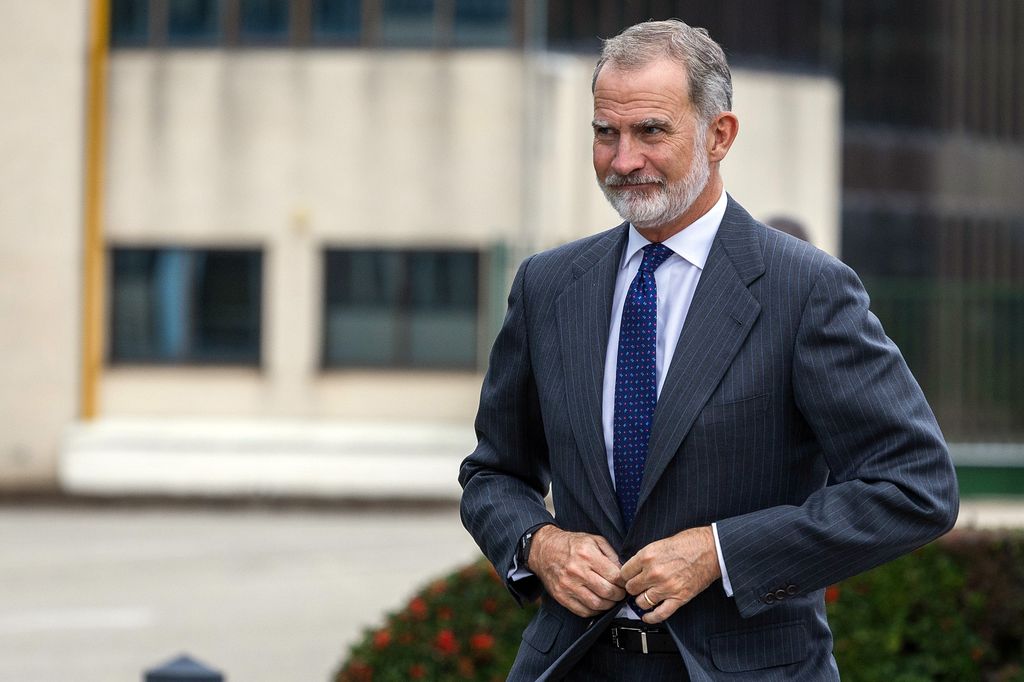 El rey Felipoe en su visita a Antolin (Burgos)
