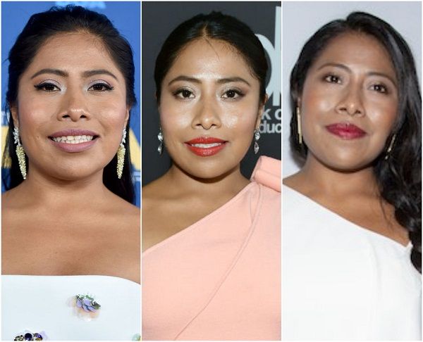 Yalitza Aparicio con aretes largos