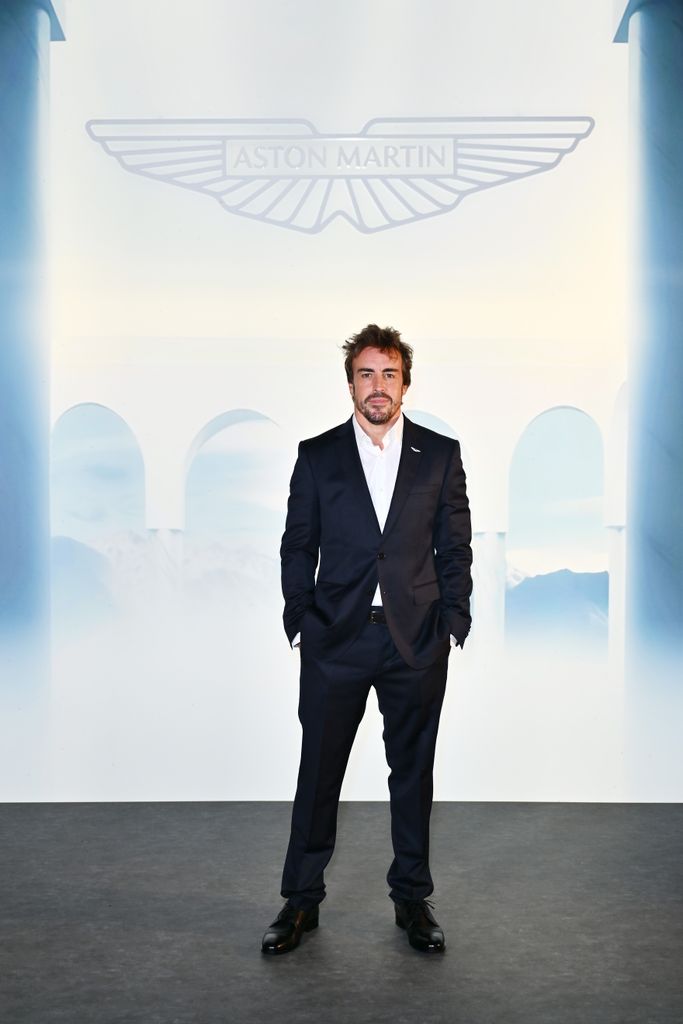Fernando Alonso en el lanzamiento del nuevo Aston Martin en el marco del Festival de venecia el 2 de septiembre de 2024 