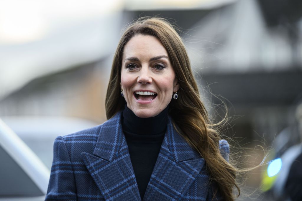 La princesa Kate en su visita a Fallin, cerca de Stirling, Escocia.