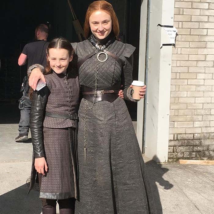 Bella Ramsey durante el rodaje de 'Juego de tronos'