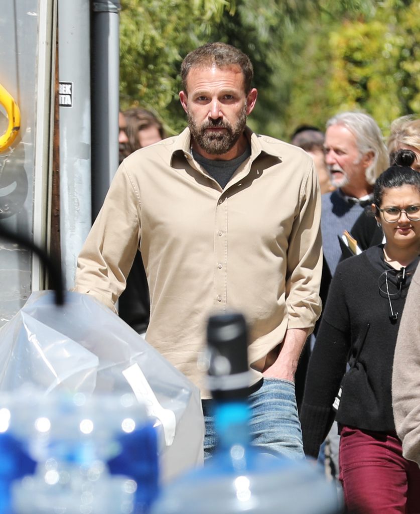 Ben Affleck en el set de grabación de su película 'Animals', en Los Ángeles.